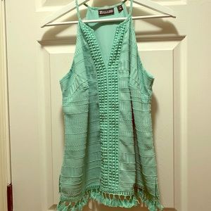 Teal tank top
